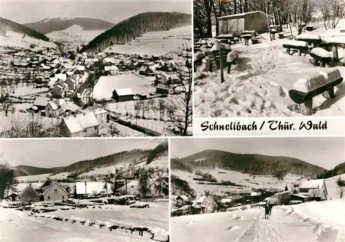 Schnellbach Floh Seligenthal Teilansichten Winterpanorama Kat. Floh Seligenthal
