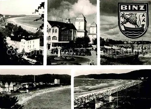 Binz Ruegen Hotels Ferienheime Strand Wappen Kat. Binz