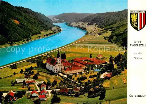 Engelhartszell Donau Oberoesterreich Abtei Engelszell Fliegeraufnahme Kat. Engelhartszell