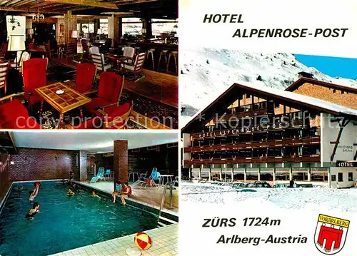 Zuers Arlberg Hotel Alpenrose Post Restaurant Hallenbad
