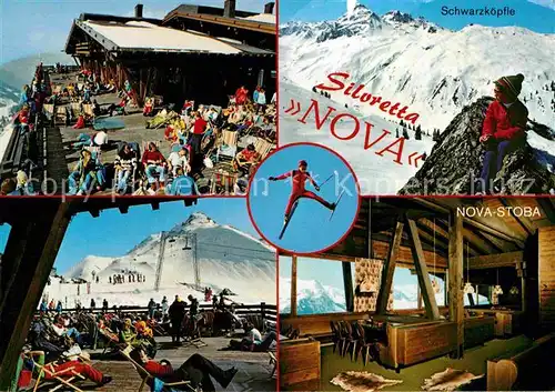 Gaschurn Vorarlberg Bergrestaurant Nova Stoba Skigebiet Silvretta Nova Montafon Kat. Gaschurn