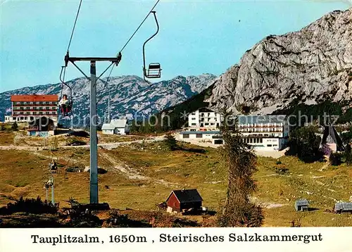 Tauplitzalm Sessellift Berghotel Restaurant Hochplateau Totes Gebirge Kat. Tauplitz Steirisches Salzkammergut