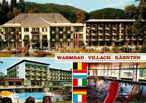 Villach Kaernten Kurhotel Warmbaderhof Hallenbad Kat. Villach