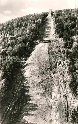 Vesser Rennsteig Gross Sprungschanze im Vessertal Skispringen Kat. Schmiedefeld Rennsteig