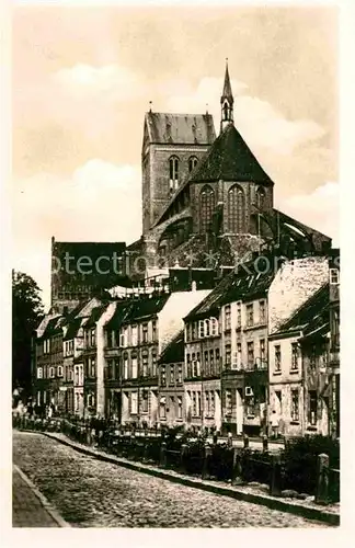 Wismar Mecklenburg Blick zur Nikolaikirche