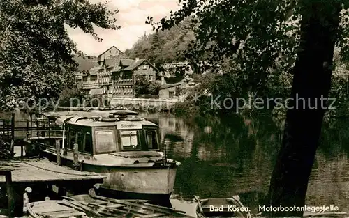 Bad Koesen Motorboot Anlegestelle Kat. Bad Koesen