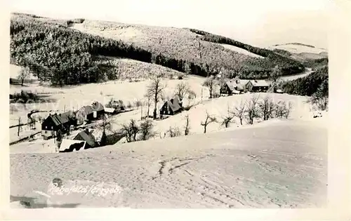 Rehefeld Zaunhaus Winterpanorama Kat. Altenberg