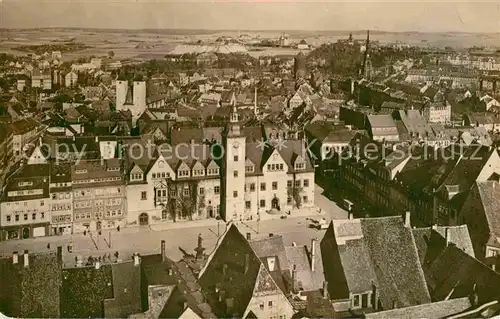 Freiberg Sachsen Blick vom Petriturm ueber den Obermarkt Kat. Freiberg