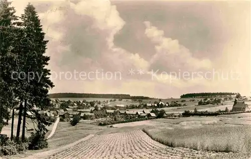 Waffenrod Panorama Blick ueber die Felder Kat. Eisfeld