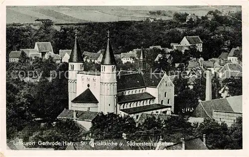 Gernrode Harz St Cyriakikirche Luftkurort Kat. Gernrode Harz