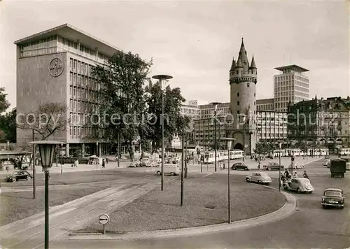 Frankfurt Main Eschenheimer Turm mit Hauptpost Kat. Frankfurt am Main