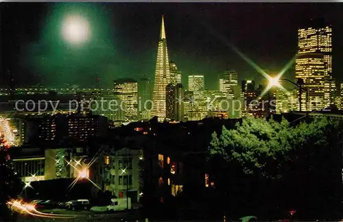 San Francisco California View at night Kat. San Francisco