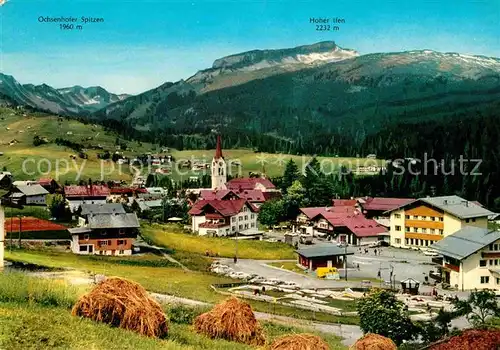 Riezlern Kleinwalsertal Vorarlberg mit Occhsenhofer Spitzen und Hoher Ifen Kat. Mittelberg