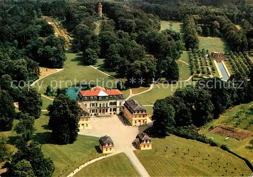 Calden Schloss Wilhelmsthal mit Park Fliegeraufnahme Kat. Calden