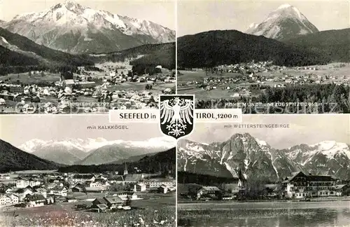 Seefeld Tirol Hocheder Hohe Munde Zugspitze Wetterstein Kat. Seefeld in Tirol