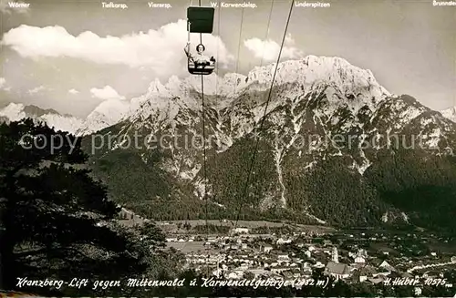 Mittenwald Karwendel Tirol Kranzberg Lift Kat. Schwaz