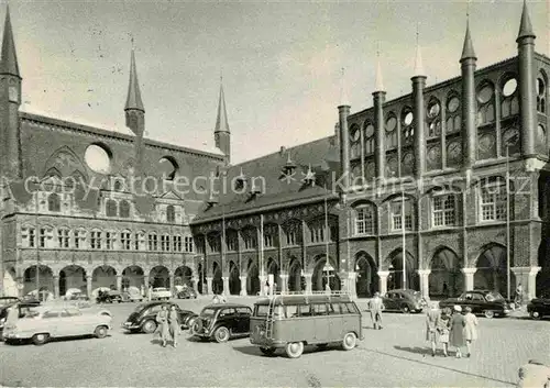 Luebeck Rathaus vom der Marktseite Kat. Luebeck