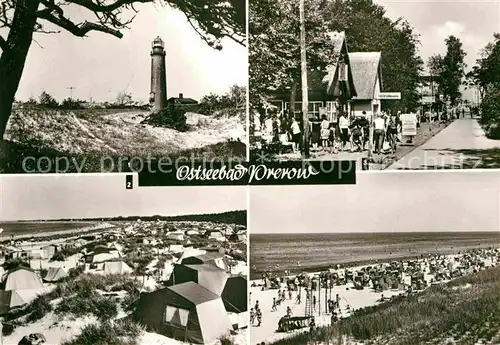 Prerow Ostseebad Leuchtturm Zeltplatz Weg zum Strand  Kat. Darss