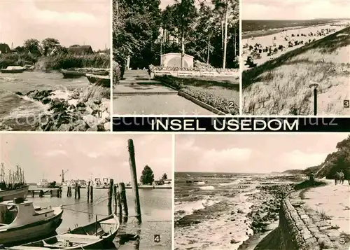 Insel Usedom Zempin am Bodden Koelpinsee Konzertplatz Trassheide Strand Karlshagen Hafen