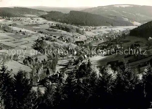 Rittersgruen Blick von der Antonshoehe Kat. Rittersgruen