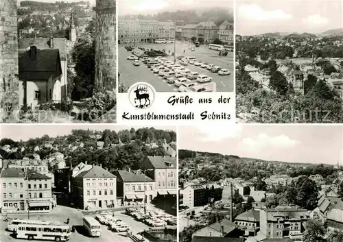 Sebnitz Blick durch den Viadukt August Bebel Platz Blick von der Haube und vom Buchenberg Kat. Sebnitz