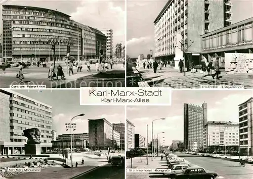 Karl Marx Stadt Karl Marx Allee Interhotel  Kat. Chemnitz