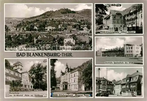 Bad Blankenburg Erholungsheim Albert Haehnel Ferienheim Heim am Goldberg Kat. Bad Blankenburg