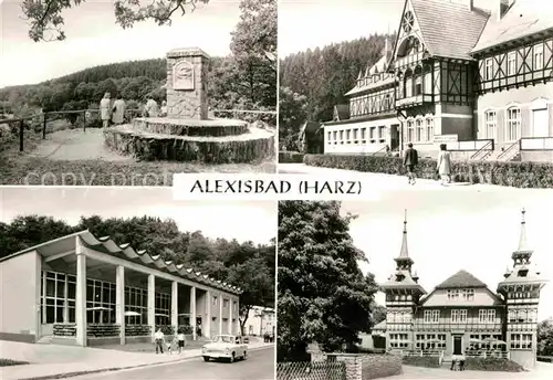 Alexisbad Harz Friedensdenkmal Hotel Linde Cafe Exquisit Kat. Harzgerode