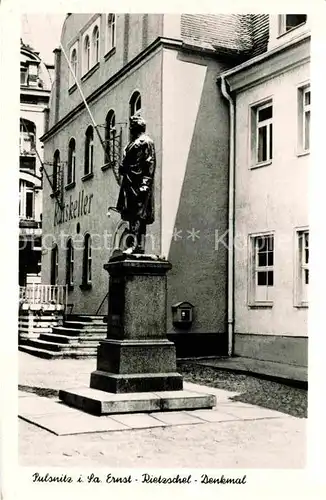 Pulsnitz Sachsen Ernst Rietzschel Denkmal Kat. Pulsnitz