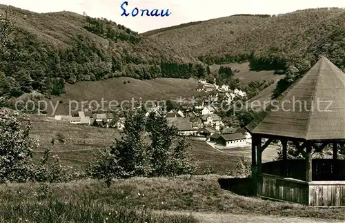 Lonau Blick vom Heuer Panorama Kat. Herzberg am Harz