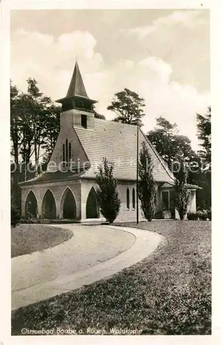 Baabe Ostseebad Ruegen Waldkirche Kat. Baabe