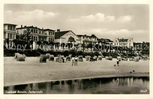 Bansin Ostseebad Strand Ortsansicht Kat. Heringsdorf