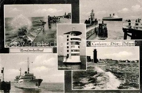 Cuxhaven Doese Nordseebad Duhnen Radarturm Sturmflut Hanseatic Brandung