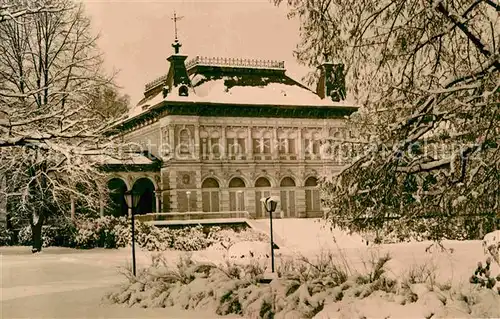 Elster Bad Staatsbad Kurhaus Winter Kat. Bad Elster