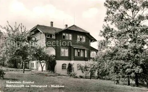 Hohenstein Ernstthal Bethlehemstift Huettengrund Blockhaus Kat. Hohenstein Ernstthal