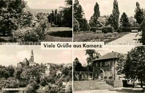 Kamenz Sachsen Hutberg Rosengarten Lessinghaus Reinhardtsberg Kat. Kamenz