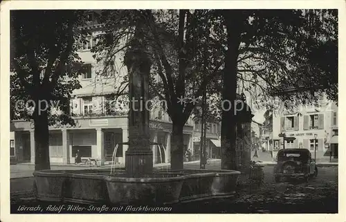 Loerrach Adolf Hitler Strasse Marktbrunnen Kat. Loerrach