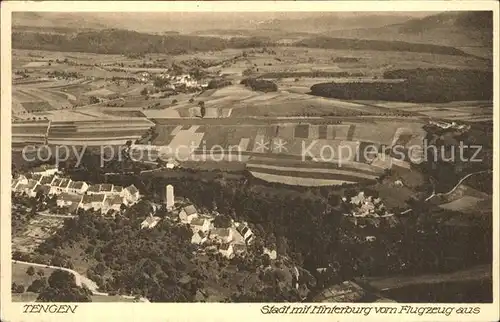 Tengen Stadt Hinterburg Flugaufnahme Kat. Tengen