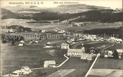 Hinterzarten Kirche Panorama Kat. Hinterzarten