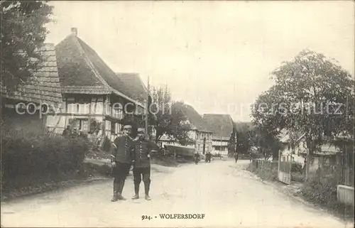 Wolfersdorf Alsace Ortsansicht Soldaten