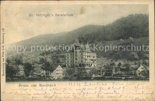 Nordrach Hettingers Sanatorium Kat. Nordrach