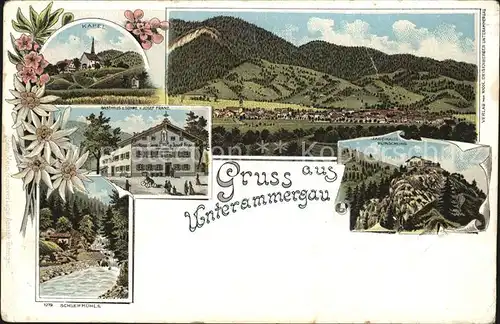 Unterammergau Kapel Gasthaus Jagdhaus Kat. Unterammergau