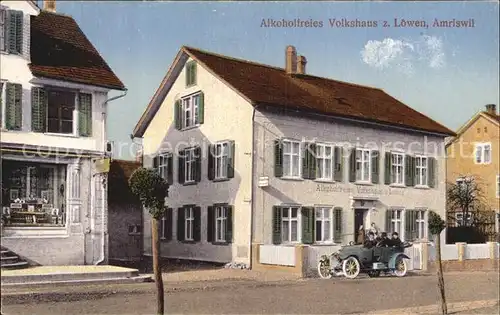 Amriswil TG Alkoholfreies Volkshaus Loewen Kat. Amriswil
