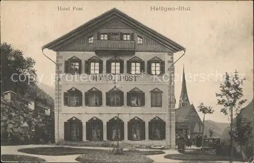 Heiligenblut Kaernten Hotel Post Kirche Kat. Heiligenblut