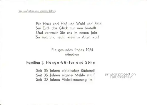 Erdhausen Fliegeraufnahme Hungerbuehler und Soehne Kat. Gladenbach