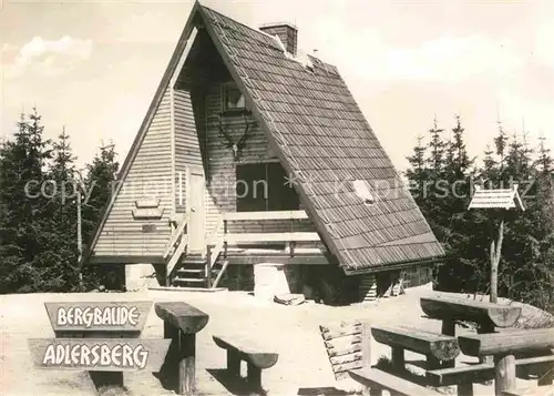 Schmiedefeld Rennsteig Bergbaude Adlersberg Handabzug Kat. Schmiedefeld Rennsteig