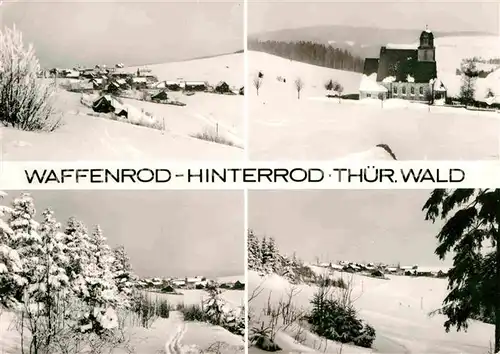 Waffenrod Hinterrod Winterpanorama Kat. Eisfeld