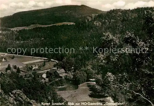 Jonsdorf HO Gaststaette Gondelfahrt Kat. Kurort Jonsdorf