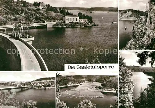 Saaletalsperre Sperrmauer Totenfels Saalburg Kat. Burgk