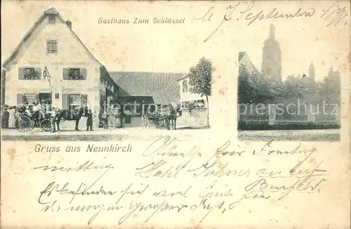 Neunkirch Elsass Gasthaus zum Schluessel Kat. Friesenheim